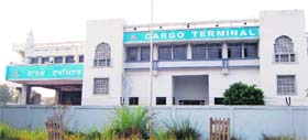The building of Perishable Cargo centre at Sri Guru Ramdas Ji International Airport in Amritsar