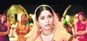 Radha kaise na jale from Lagaan evokes a folksy feel