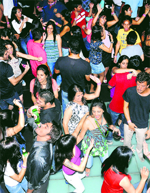 Youngsters set the floor on fire at a discotheque at Sector 26 in Chandigarh at 12.50 am on Sunday