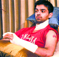 Sohail Goel at his residence in Sector 9 of Chandigarh on Sunday