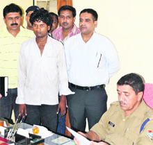 A murder accused in police custody in Dehradun on Sunday