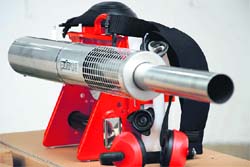 A hand-held fogging machine which was recently purchased from Germany by the Ludhiana Municipal Corporation.