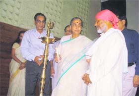 Governor Margaret Alva inaugurates a workshop on Himalayan glaciers in Dehradun on Monday