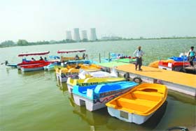 Boats and shikaras are set to float in the thermal lake soon
