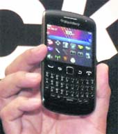 Canadian firm Research In Motion (RIM) launched its new BlackBerry Curve smartphone in the country at Rs 19,990 on Tuesday. The Curve 9360 sports the new Blackberry 7 Operating System, GPS and Wi-Fi support, memory support up to 32 GB and 5MP camera with flash and video recording.