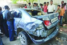 The car involved in the accident