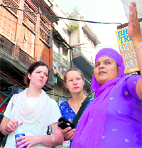 Participants during the Heritage Walk in Amritsar
