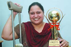 Dr Prithpal Kaur has shown grit and determination despite the odds. 