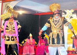 Ramlila being staged in Pithoragarh