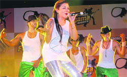 Rapper Hard Kaur performs at a function in Jalandhar