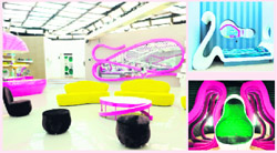 The various areas of the Bigg Boss house