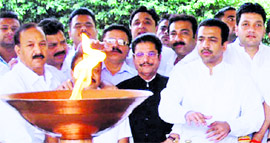 Congress Punjab affairs in-charge Gulchain Singh Charak pays tributes to Mahatma Gandhi on the occasion of Gandhi Jayanti at the Jallianwala Bagh in Amritsar on Sunday.