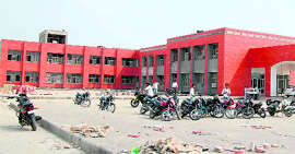 A view of the Guru Nanak Dev Univerity Constituent College at Verka in Amritsar