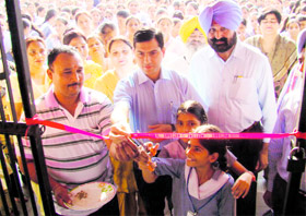 Deputy Commissioner Rajat Aggarwal inaugurates the Children Film Festival in Amritsar on Monday.