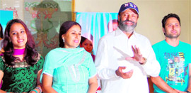 The cast of Punjabi serial Kach Diyan Wangan in Amritsar.