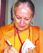 Emy Blesio, president of the International Yog Confederation