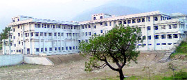 The under-construction building of Vivekananda Medical College and Research Institute in Palampur.