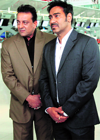 Sanjay Dutt and Ajay Devgn