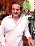 Fardeen Khan coming out of a court in Mumbai on Tuesday