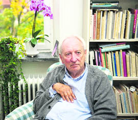  Tomas Transtromer at his Stockholm house.
