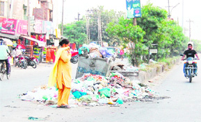 Due to the ongoing strike of safai karamcharis in the state.