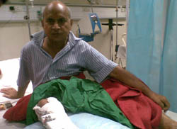 Radheshyam at RML Hospital in New Delhi