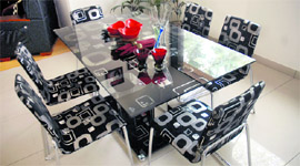 Abstract patterns in upholstery is in vogue