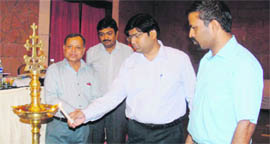 Director, National Rural Health Mission, Piyush Singh inaugurates a seminar in Dehradun on Saturday. 