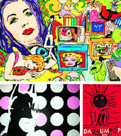 Bright colours, cartoon characters and popular objects marked the exhibition, which was well received for its imaginative themes and unique concepts