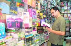 A few takers: Books do not attract many readers in Ludhiana. 