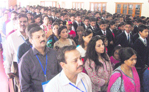 Former students from Convent of Jesus and Mary Hampton Court School attend the 30th annual reunion celebrations in Mussoorie on Monday.