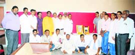 Poets at a kavi sammelan in Rewari. Photo: Nawal Kishore Rastogi