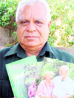Dr Yashpal Bangia with his books.