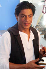 Bollywood actor Shah Rukh Khan at a function in Gurgaon. 