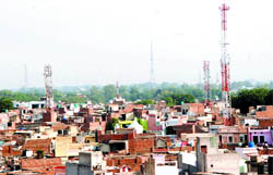 The increasing number of mobile towers in the city poses a risk to the health of the residents