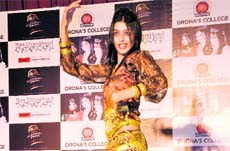 A model participates in the Miss Talented contest in Dehradun on Friday. 