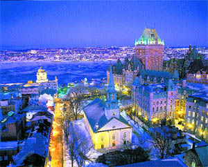 A night view of the city during the winter Photo: Jean Francois Bergeron