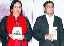 Nasreen Munni Kabir (left) with A. R. Rahman