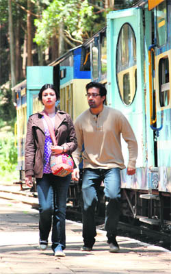 Ranvijay Singh and Ayesha Takia in a still from Mod