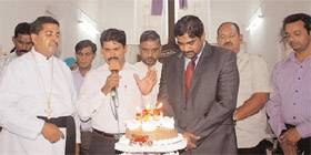 A cake was cut on Sunday to mark the birthday of the church.
