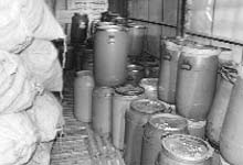 The adulterated sweets that were seized from a shop in Ambala.