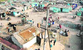 A file photo of Nehru Colony near Sector 52 in Chandigarh.