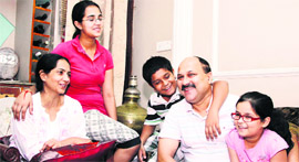 Dr Sanjiv Sharma and Dr Suman Sharma at their home in Jalandhar. 