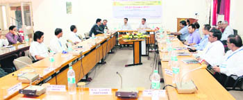 A training programme on climate change under way at the Forest Research Institute in Dehradun