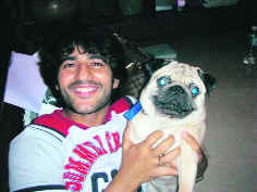 Special bond: Hiten Tejwani with Beckham