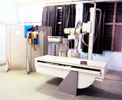 The X-Ray room at the Amritsar Civil Hospital wears a deserted look