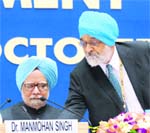 PM Manmohan Singh at the NDC meeting in New Delhi on Saturday. 