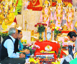 Blessings of Goddess Lakshmi are sought to lead mankind from darkness to the luminosity of knowledge, wealth and contentment
