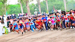 Participants in the Roorkee Marathon 2011 in Roorkee.