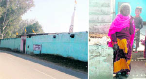 Mahavir Kushat Ashram in Doraha; and (right) one of the elderly leprosy patients who has been asked to quit the ashram.